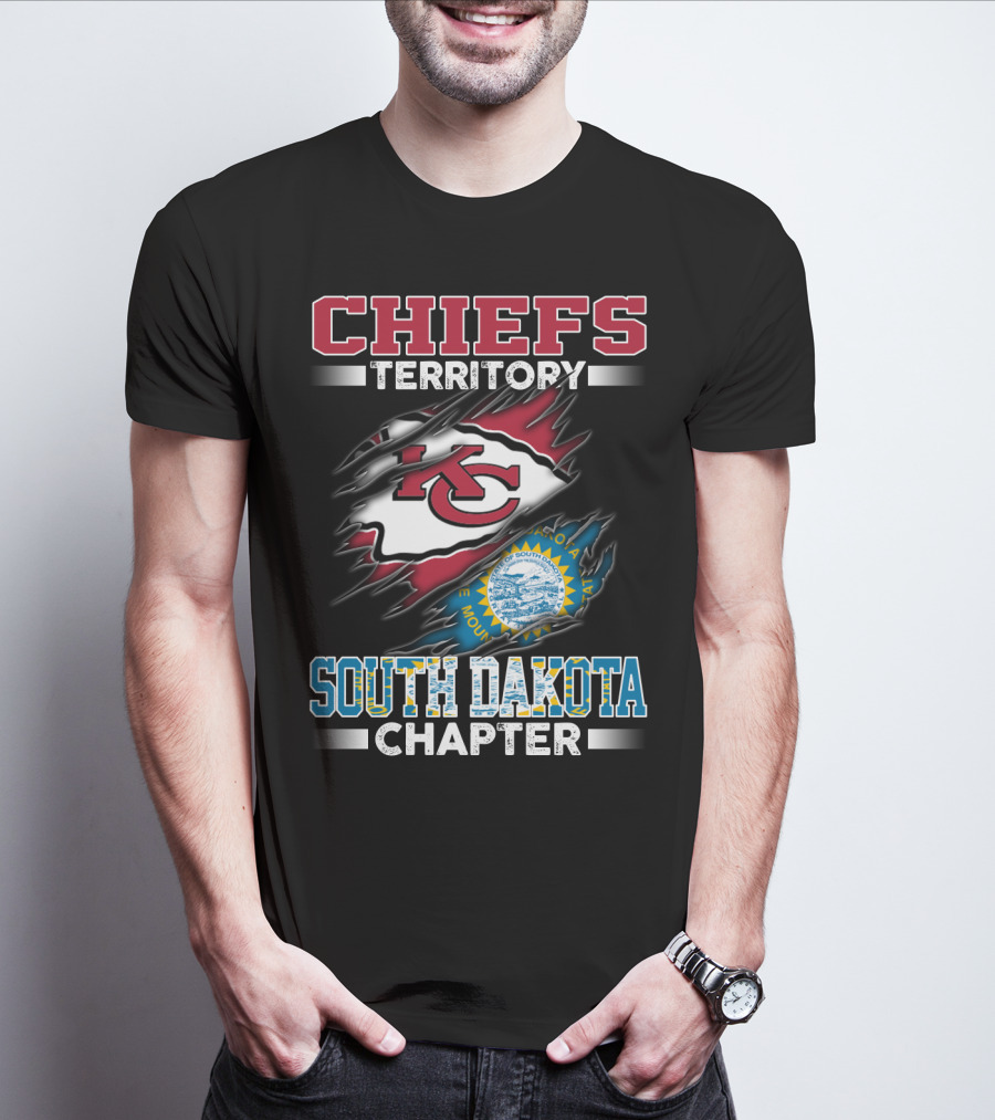 CHIEFS TERRITORY SOUTH DAKOTA CHAPTER MASHUP FLAG T-Shirt