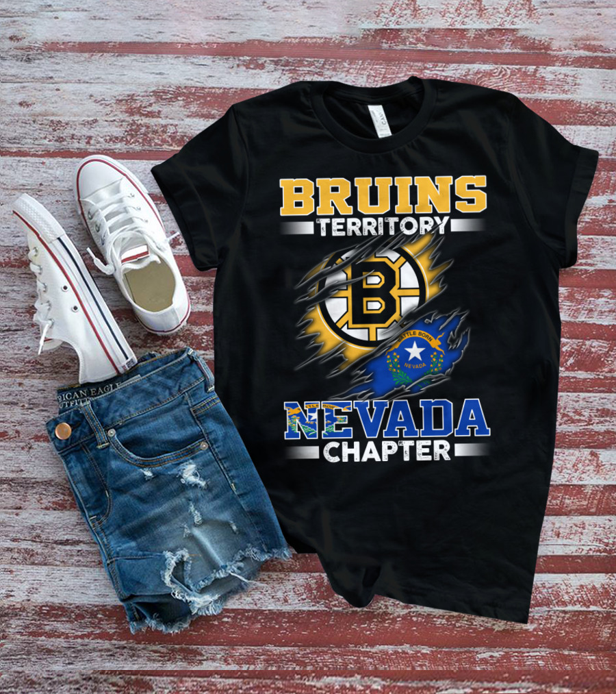 BRUINS Territory Nevada Chapter Battle Born Flag T-Shirt