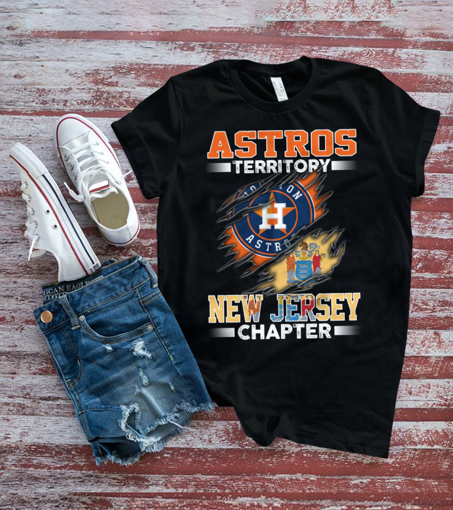 Astros Territory Houston Astros New Jersey Chapter T-Shirt