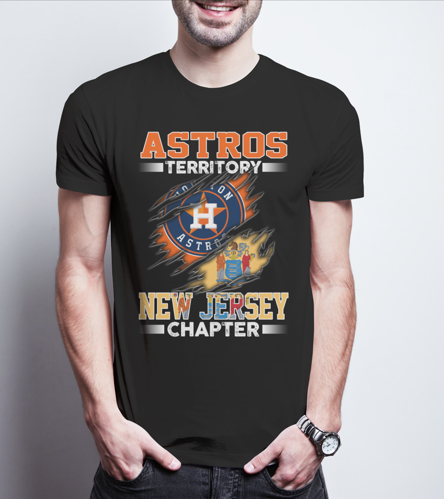 Astros Territory Houston Astros New Jersey Chapter T-Shirt