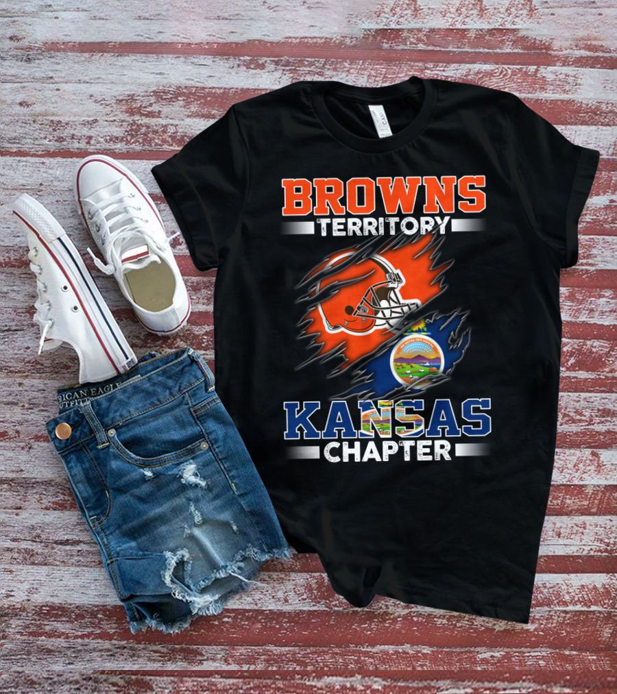 BROWNS Territory Kansas Chapter Helmet T-Shirt