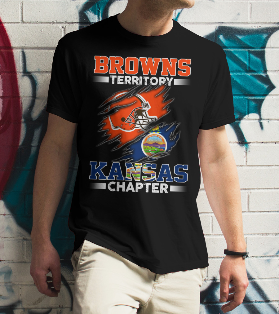 BROWNS Territory Kansas Chapter Helmet T-Shirt