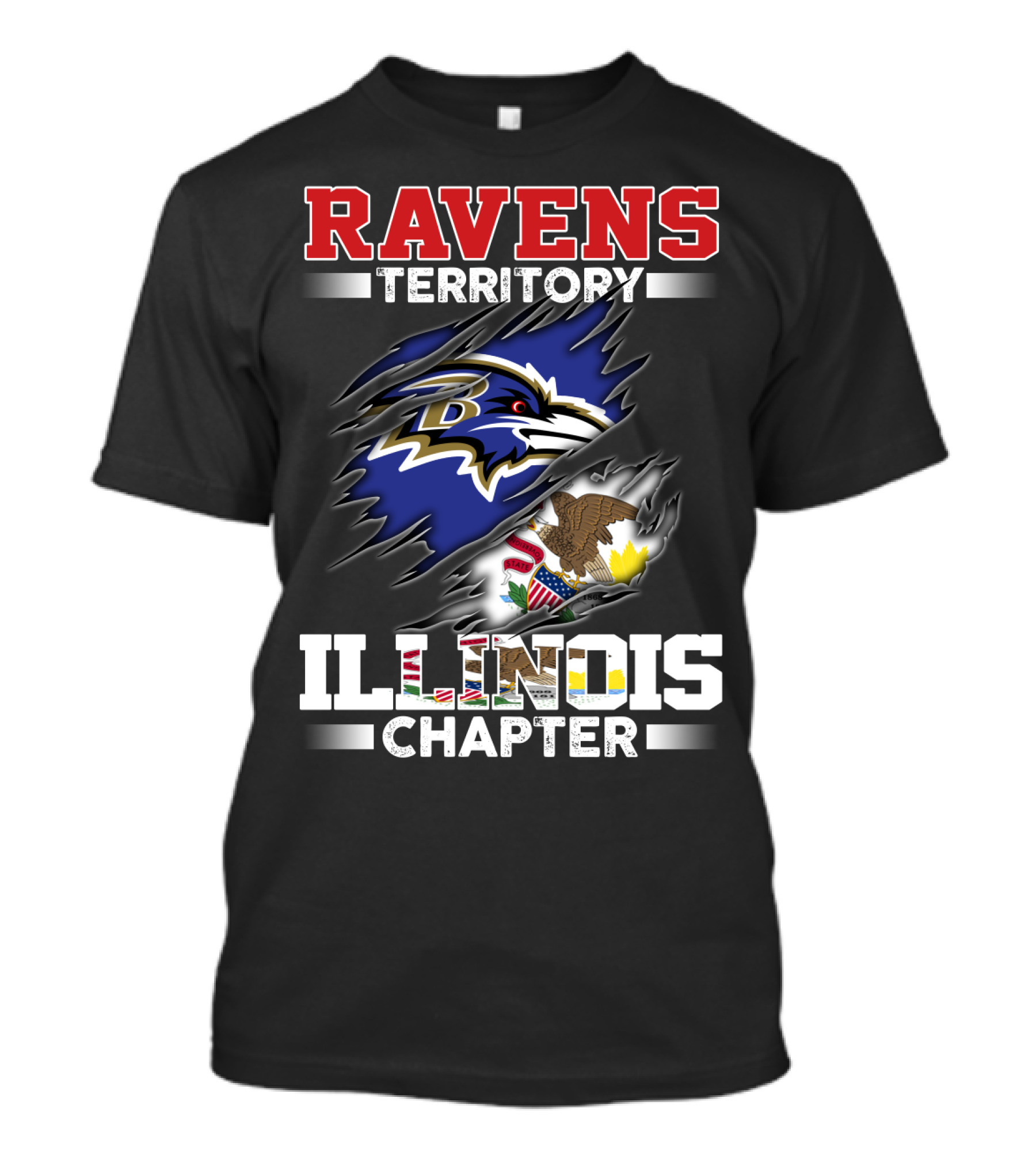 RAVENS TERRITORY ILLINOIS CHAPTER T-Shirt