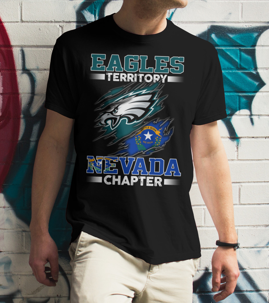 Eagles Territory Nevada Chapter Battle Born State Flag T-Shirt