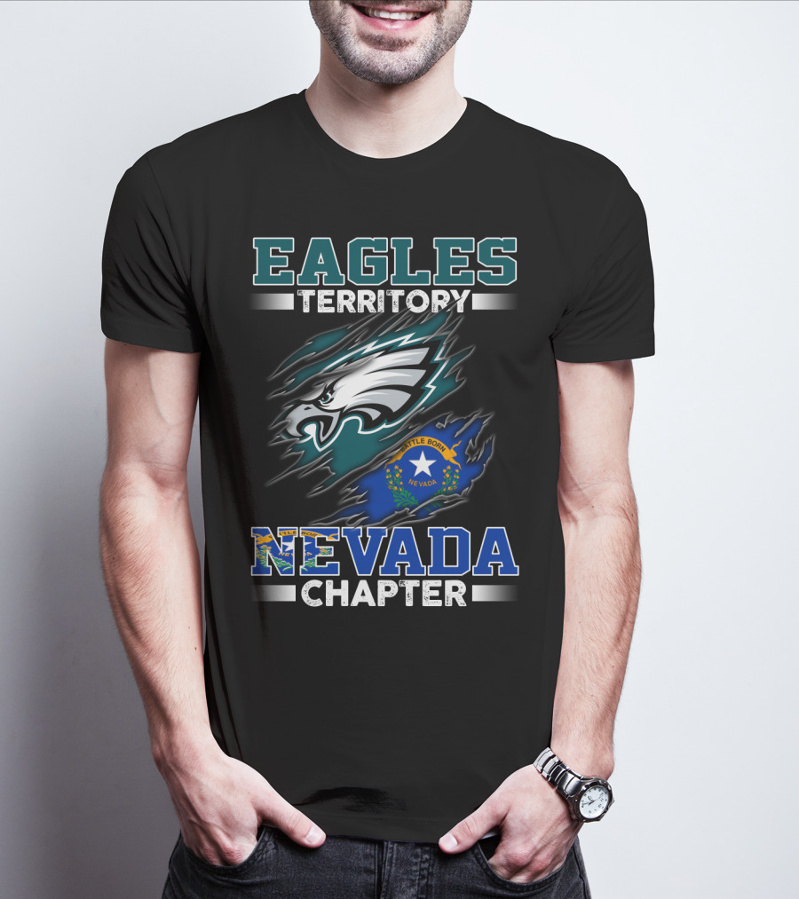 Eagles Territory Nevada Chapter Battle Born State Flag T-Shirt