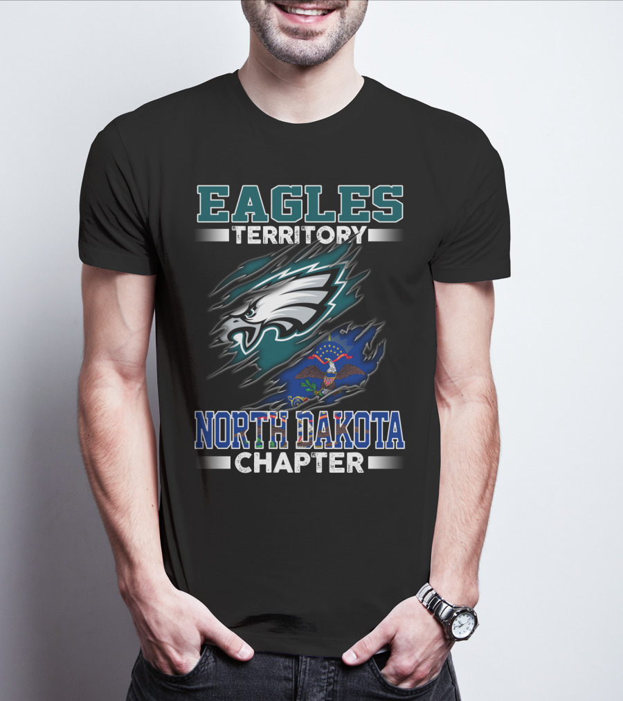 Eagles Territory North Dakota Chapter Flag T-Shirt