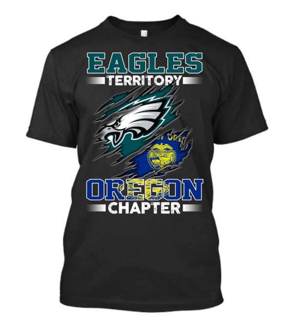 Eagles Territory Oregon Chapter Football Fan T-Shirt