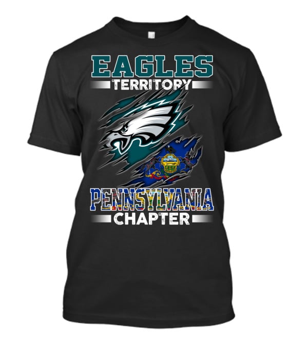 Eagles Territory Pennsylvania Chapter Logo With State T-Shirt