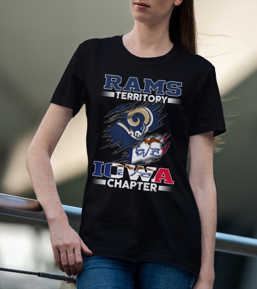 Rams Territory Iowa Chapter Flag T-Shirt
