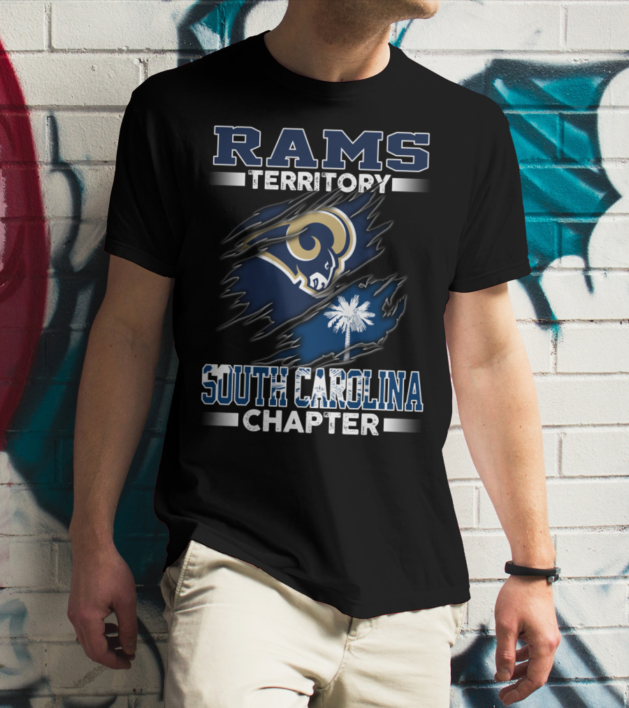 RAMS Territory South Carolina Chapter Ripped Logo Palmetto T-Shirt