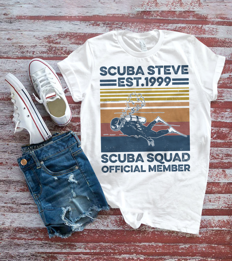 Scuba Steve Est. 1999 Scuba Squad Official Member T-Shirt