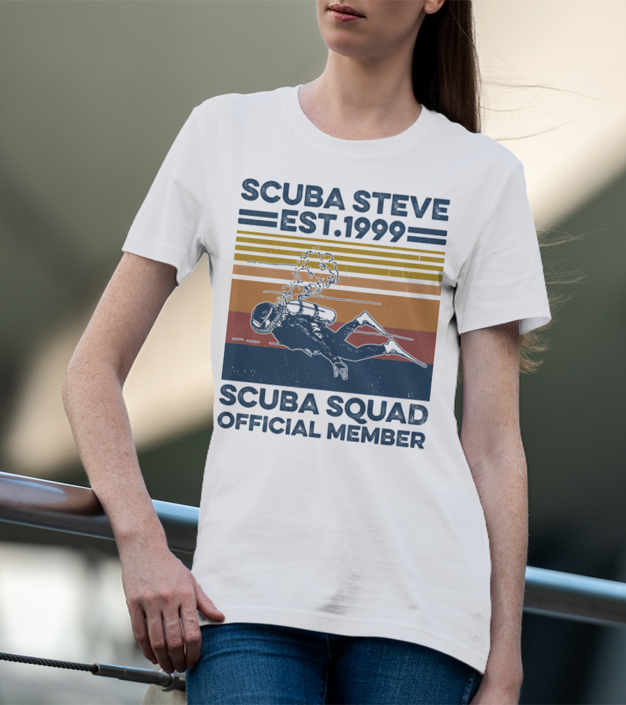 Scuba Steve Est. 1999 Scuba Squad Official Member T-Shirt