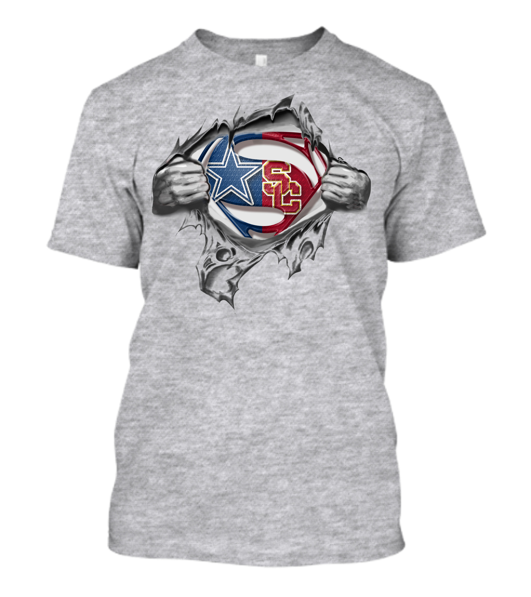 Dallas Cowboys USC Trojans Superman T-Shirt