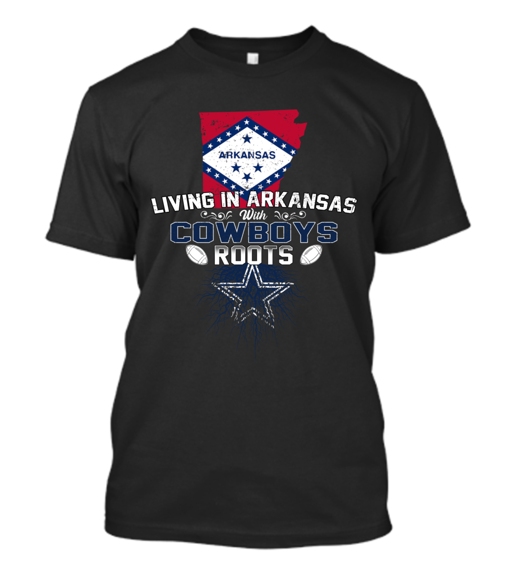 Arkansas Living With Cowboys Roots Football Star Pride T-Shirt