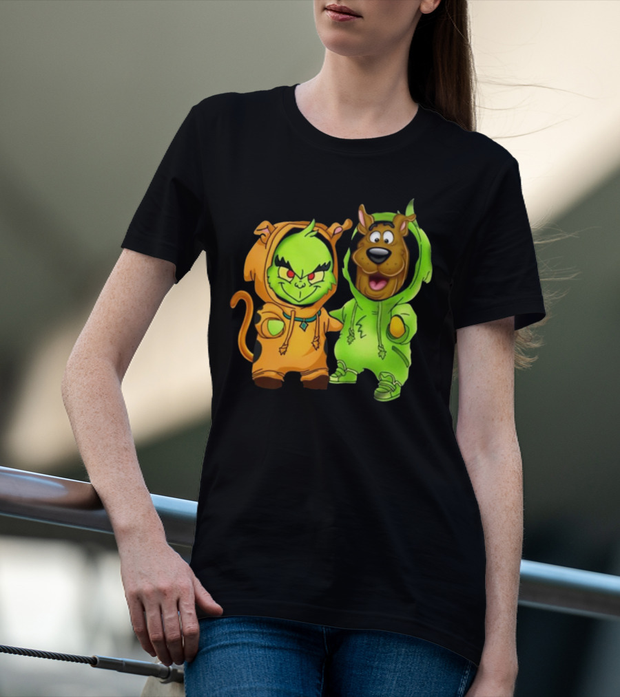 Grinch Scooby Doo Costume Mashup Halloween Crossover T-Shirt