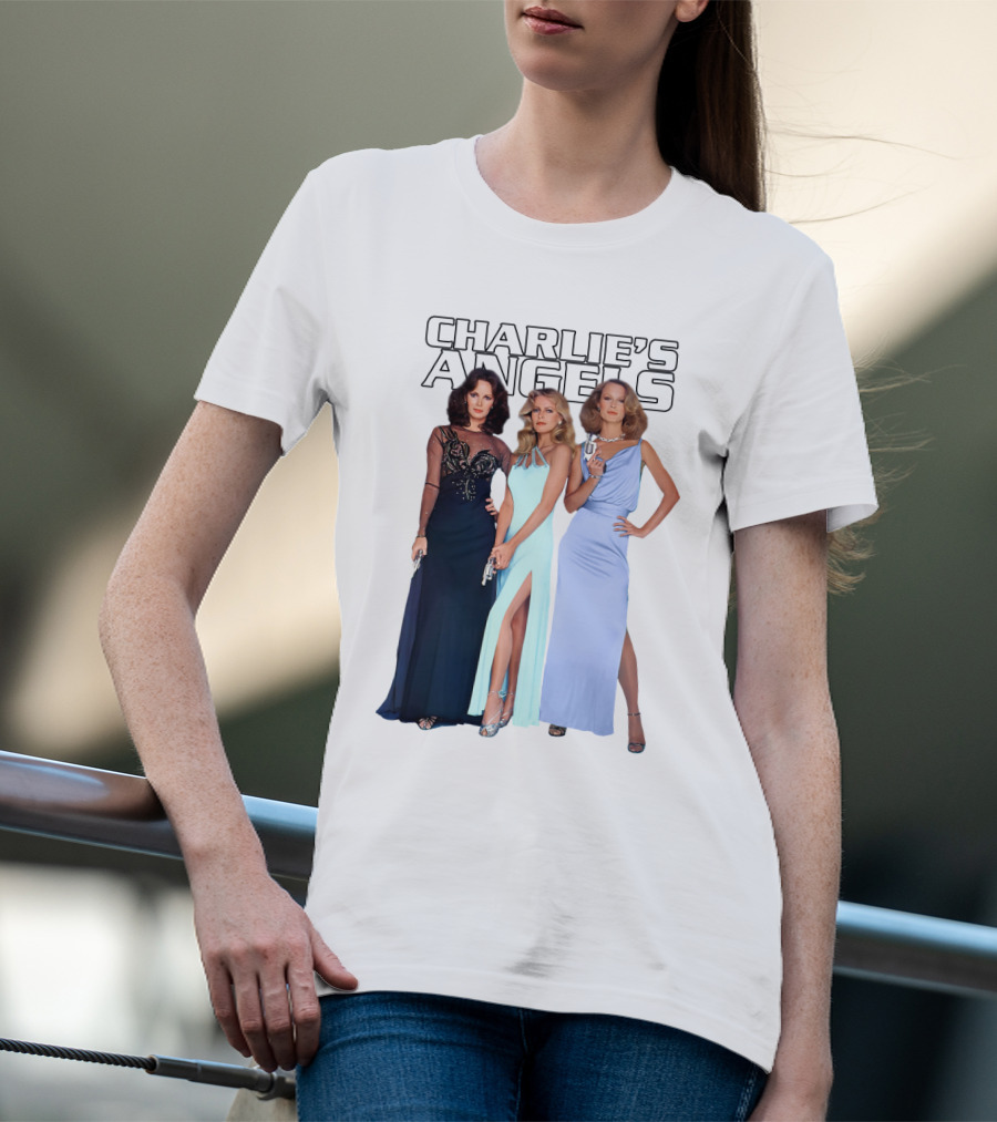 Charlie's Angels Classic Trio In Evening Gowns T-Shirt