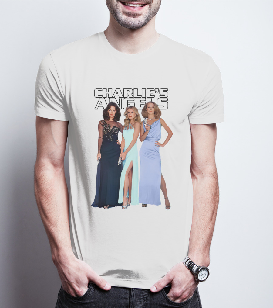 Charlie's Angels Classic Trio In Evening Gowns T-Shirt