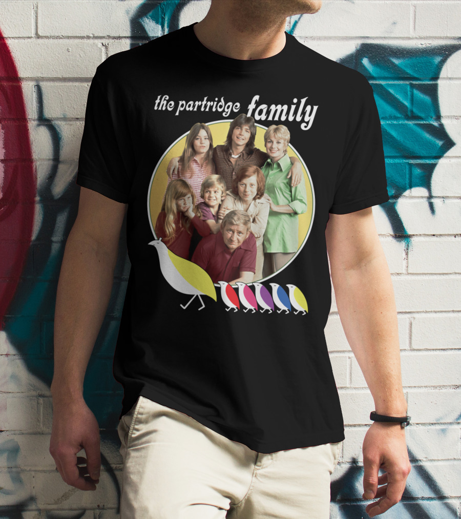 The Partridge Family Yellow Circle Five Birds T-Shirt