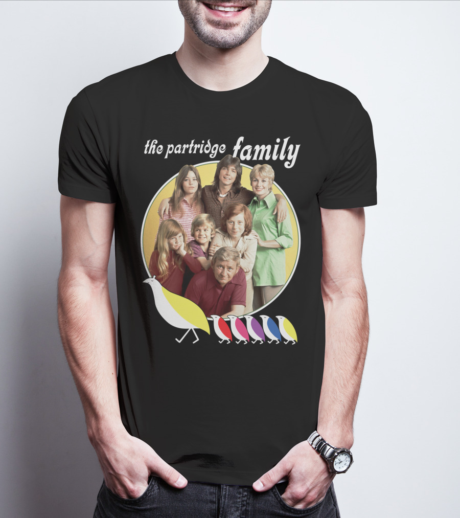 The Partridge Family Yellow Circle Five Birds T-Shirt