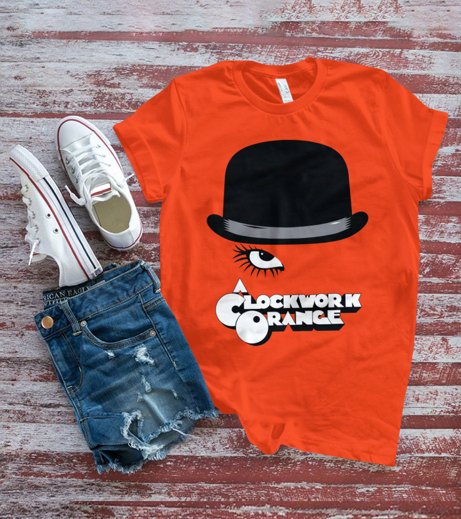 A Clockwork Orange Bowler Hat And Eyelash T-Shirt