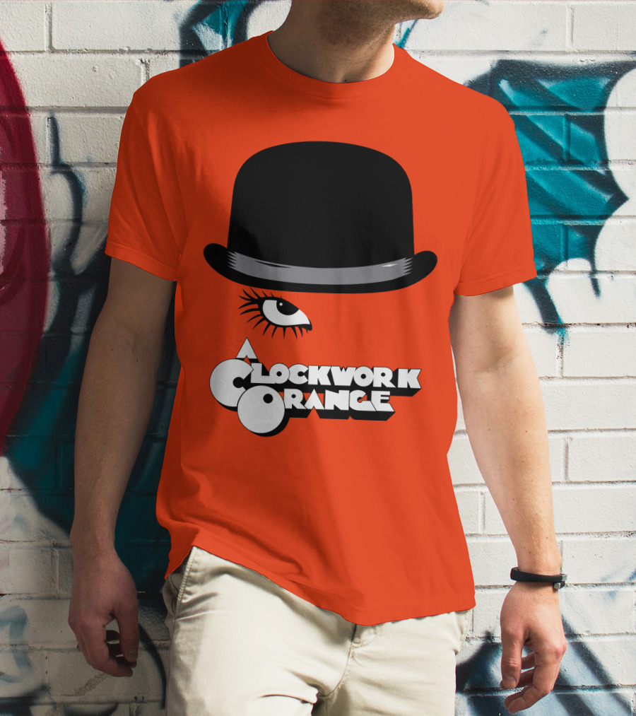 A Clockwork Orange Bowler Hat And Eyelash T-Shirt