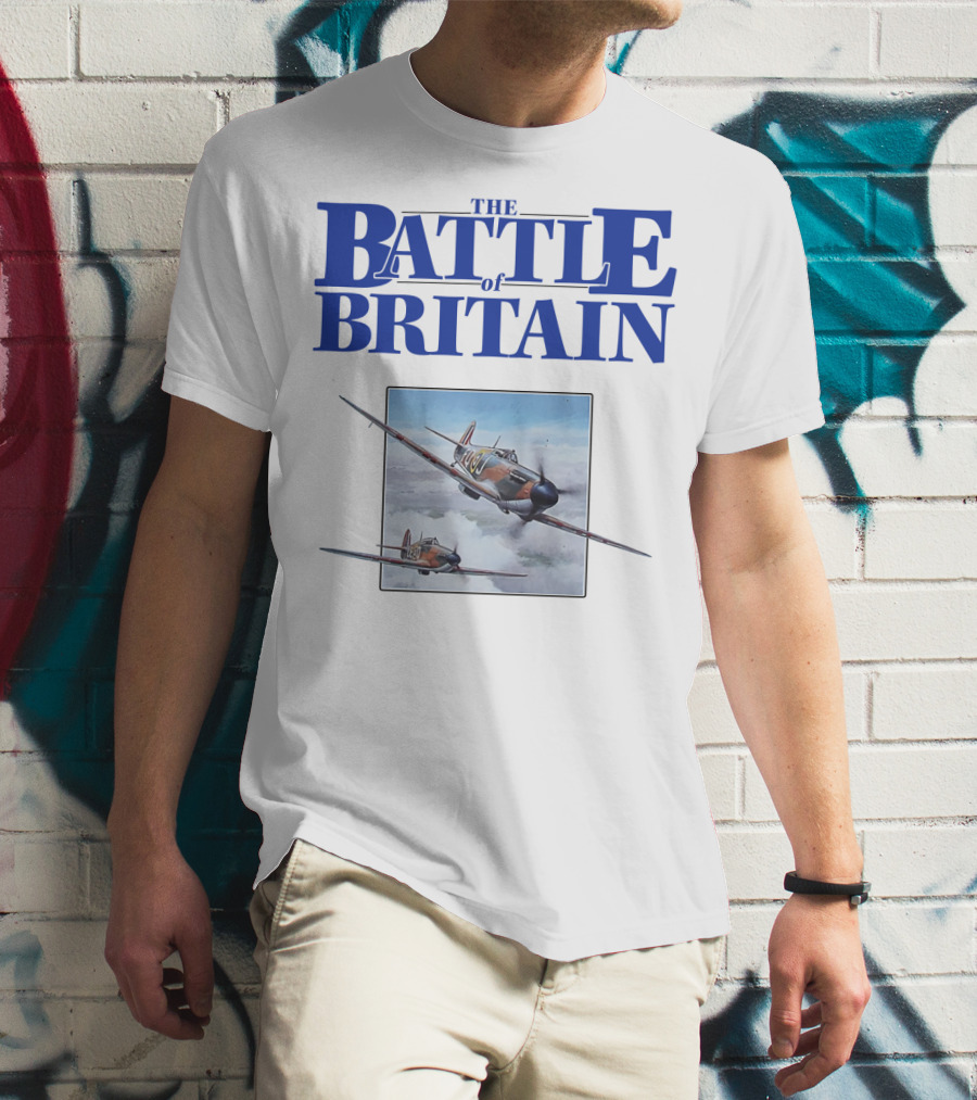 The Battle Of Britain Fighter Aircraft Iconic WWII Scene T-Shirt