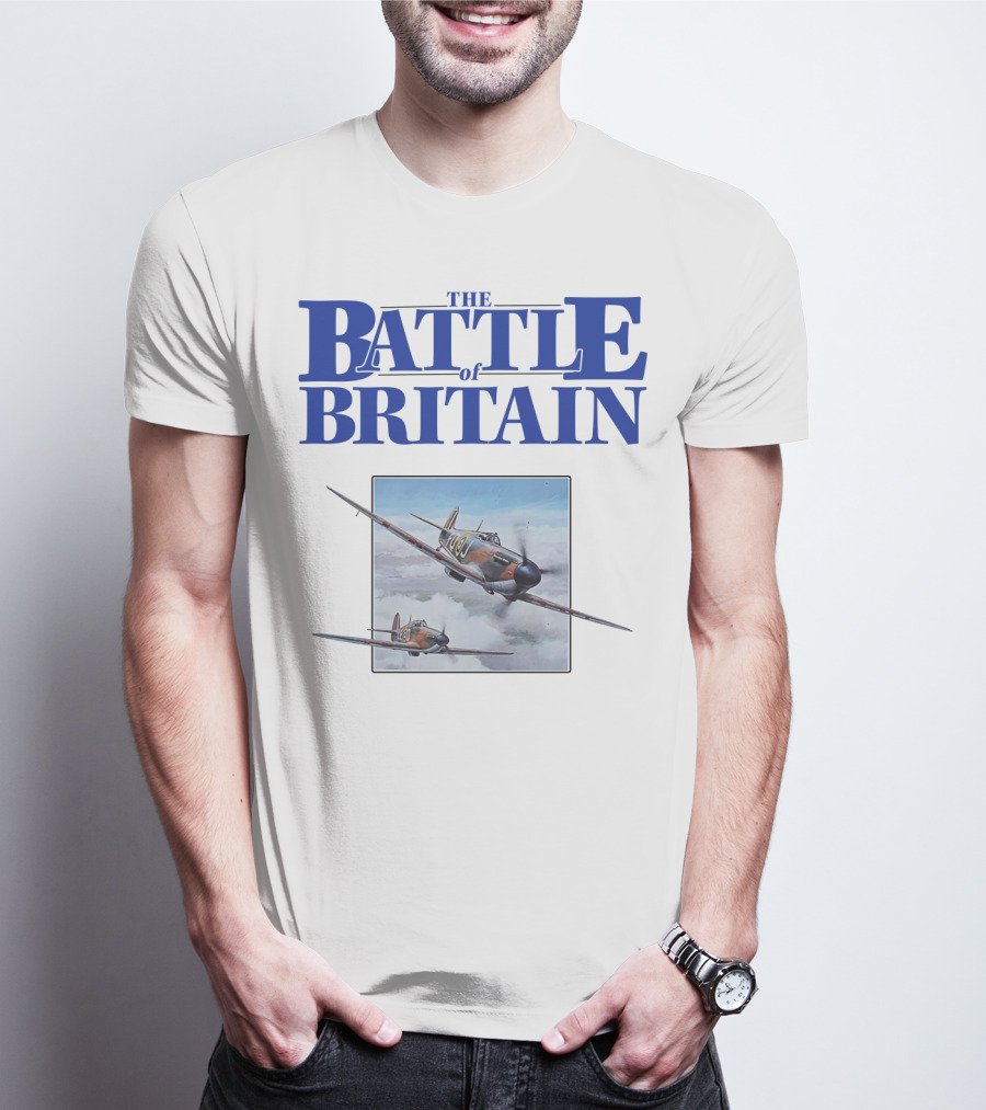 The Battle Of Britain Fighter Aircraft Iconic WWII Scene T-Shirt