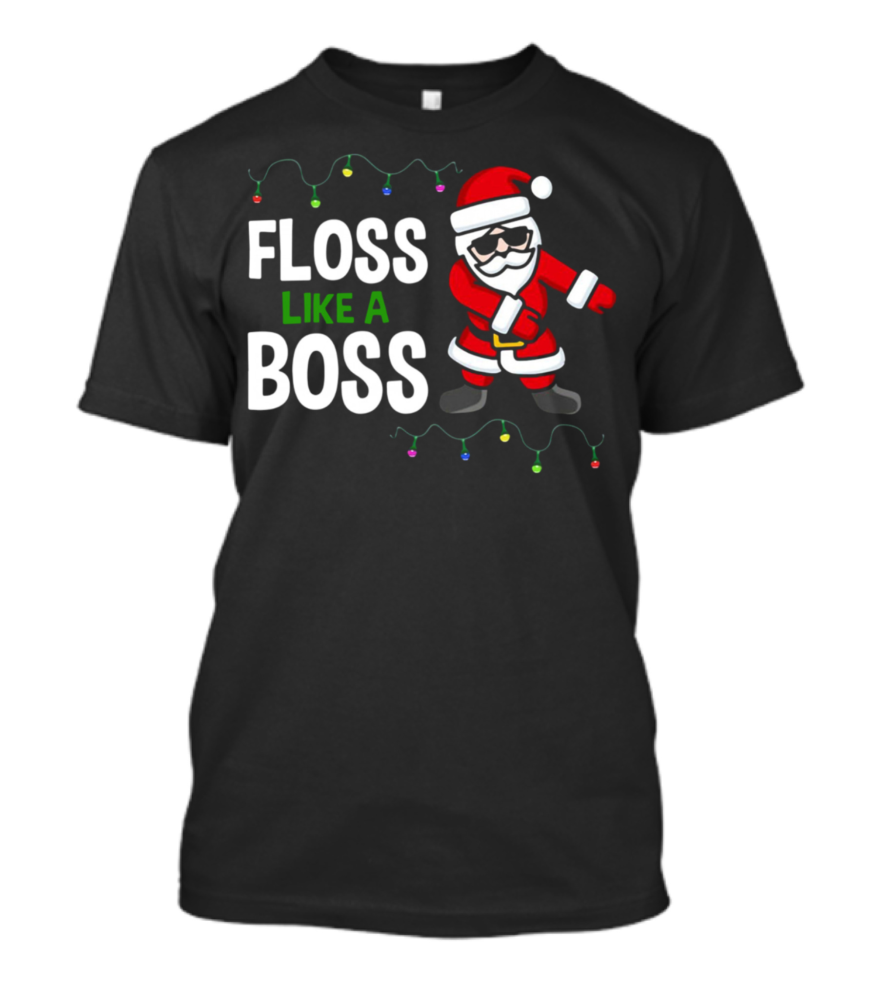 Floss Like A Boss Christmas Dance Santa T-Shirt
