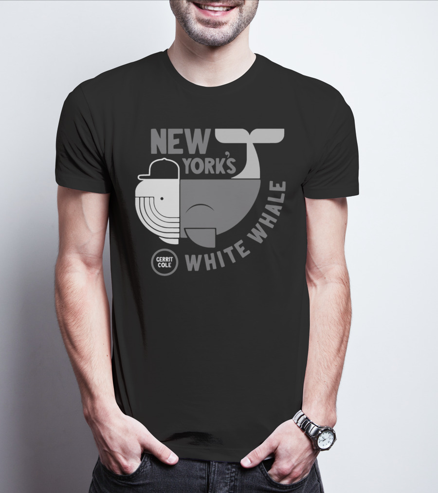 New York's Gerrit Cole White Whale Baseball T-Shirt