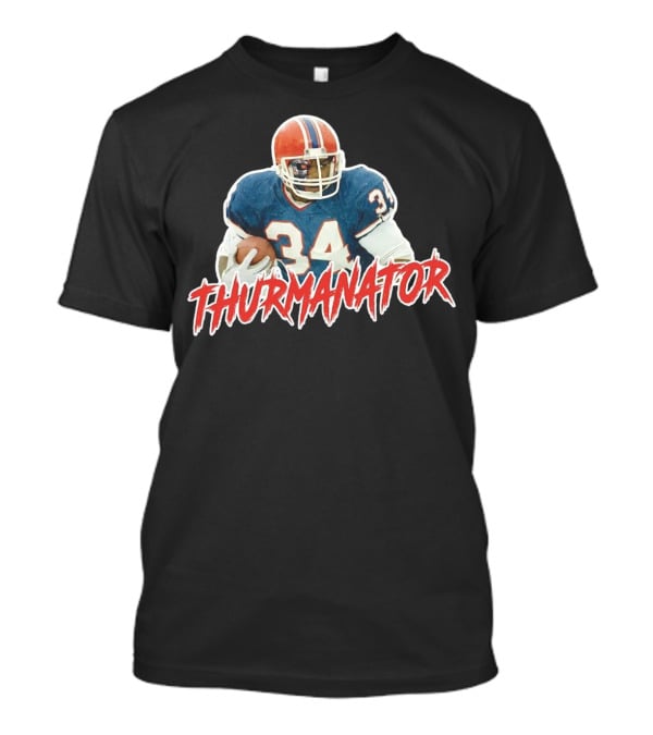 Thurmanator 34 Vintage Football Jersey Memorabilia T-Shirt