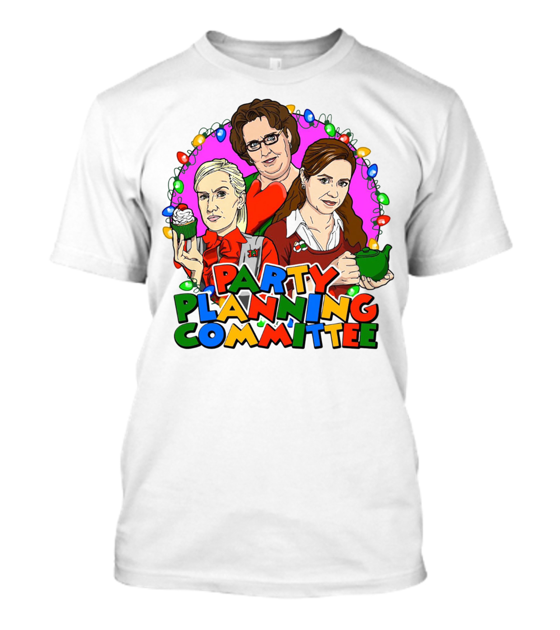 The Office Party Planning Committee Christmas Lights T-Shirt