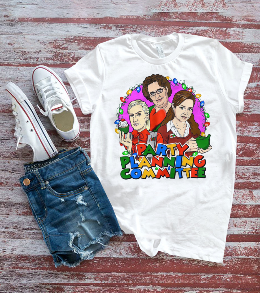 The Office Party Planning Committee Christmas Lights T-Shirt