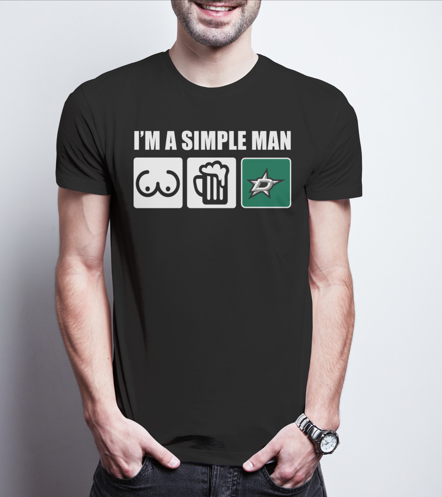 I'M A SIMPLE MAN BEER STARS T-Shirt