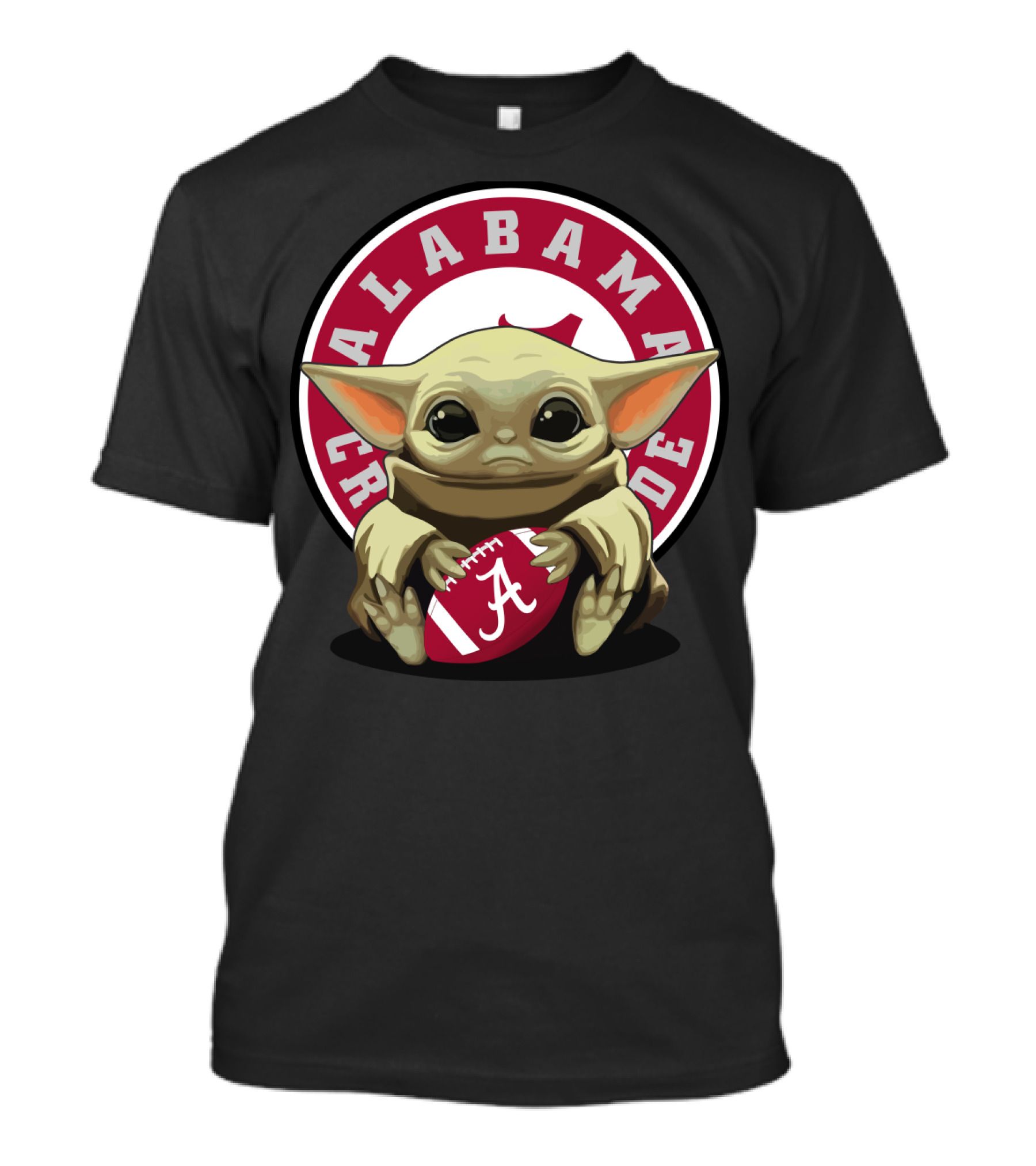 Yoda Baby Alabama Crimson Tide Football T-Shirt