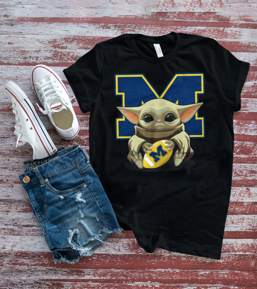 YODA BABY MICHIGAN WOLVERINES FOOTBALL T-Shirt