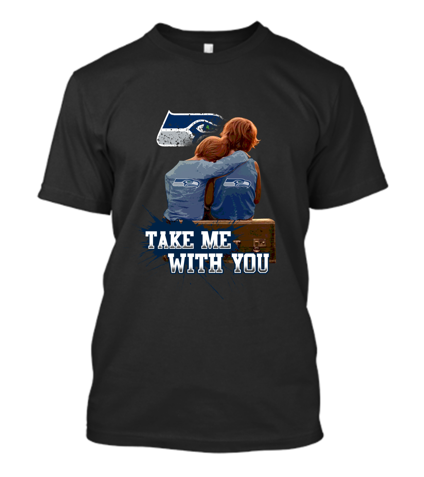 Seahawks Take Me With You Nostalgic Fan Embrace T-Shirt