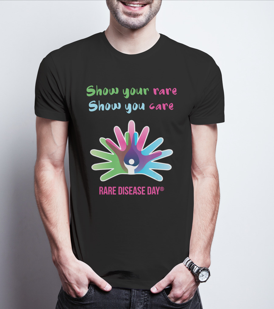 Show Your Rare Show You Care Rare Disease Day Awareness T-Shirt