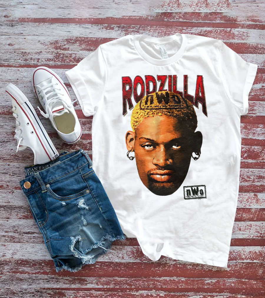 Dennis Rodman Rodzilla NWo Wrestling Legend The Worm T-Shirt