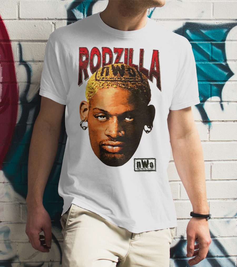 Dennis Rodman Rodzilla NWo Wrestling Legend The Worm T-Shirt