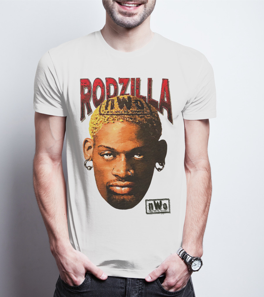 Dennis Rodman Rodzilla NWo Wrestling Legend The Worm T-Shirt