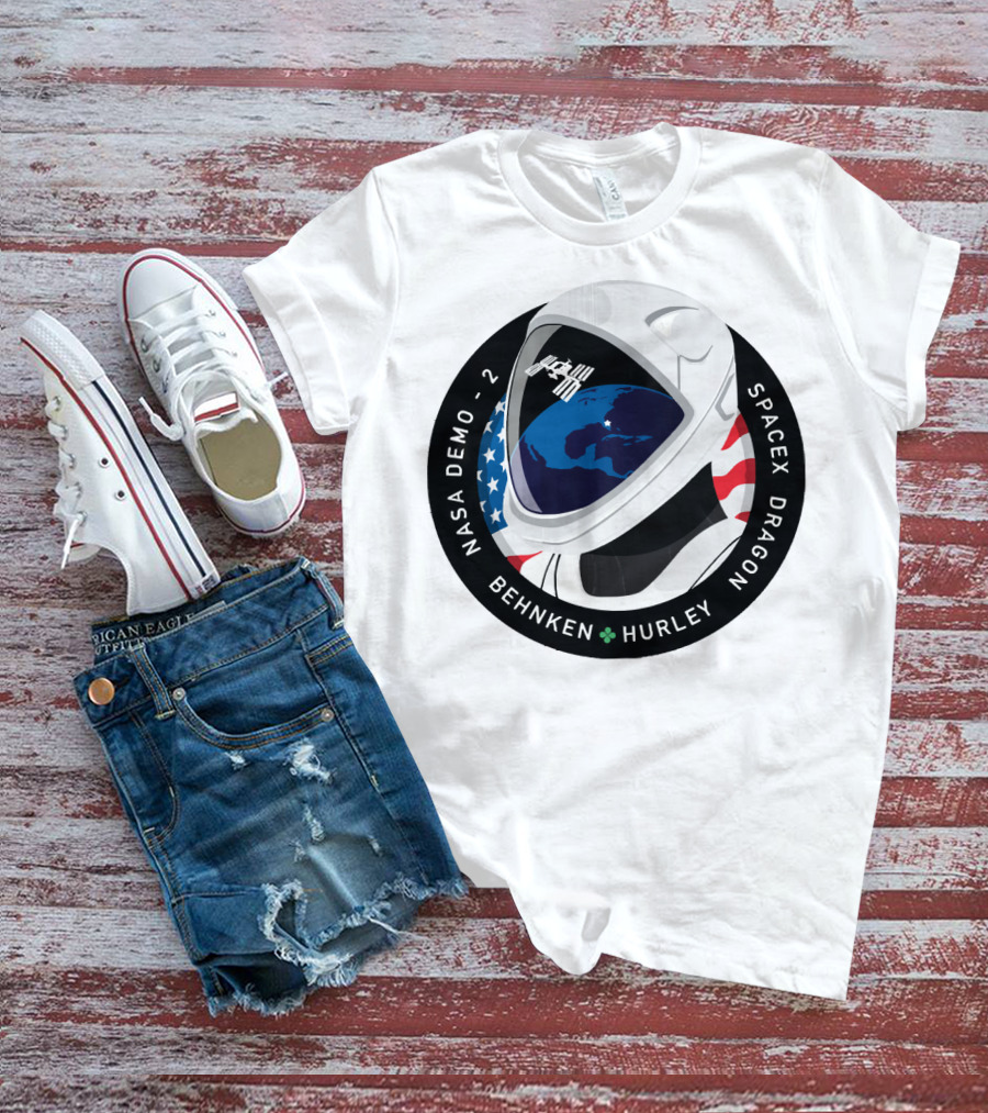 NASA Demo-2 SpaceX Dragon Behnken Hurley Patch T-Shirt