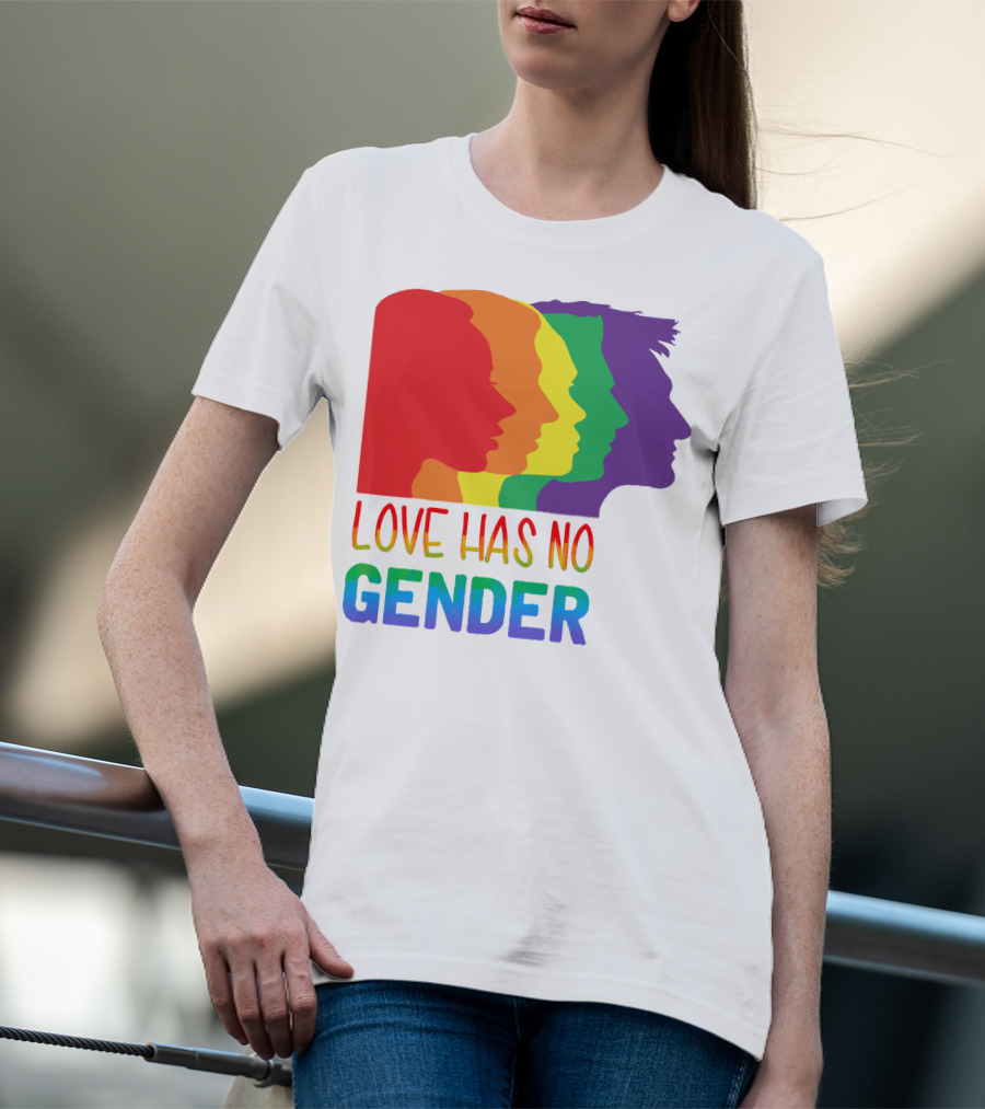 LOVE HAS NO GENDER Unconditional Love Multicolor T-Shirt