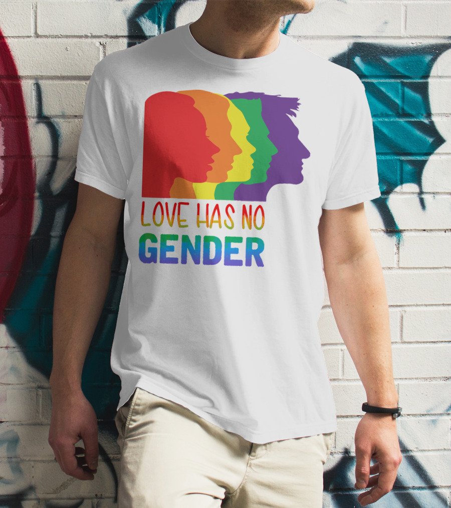 LOVE HAS NO GENDER Unconditional Love Multicolor T-Shirt