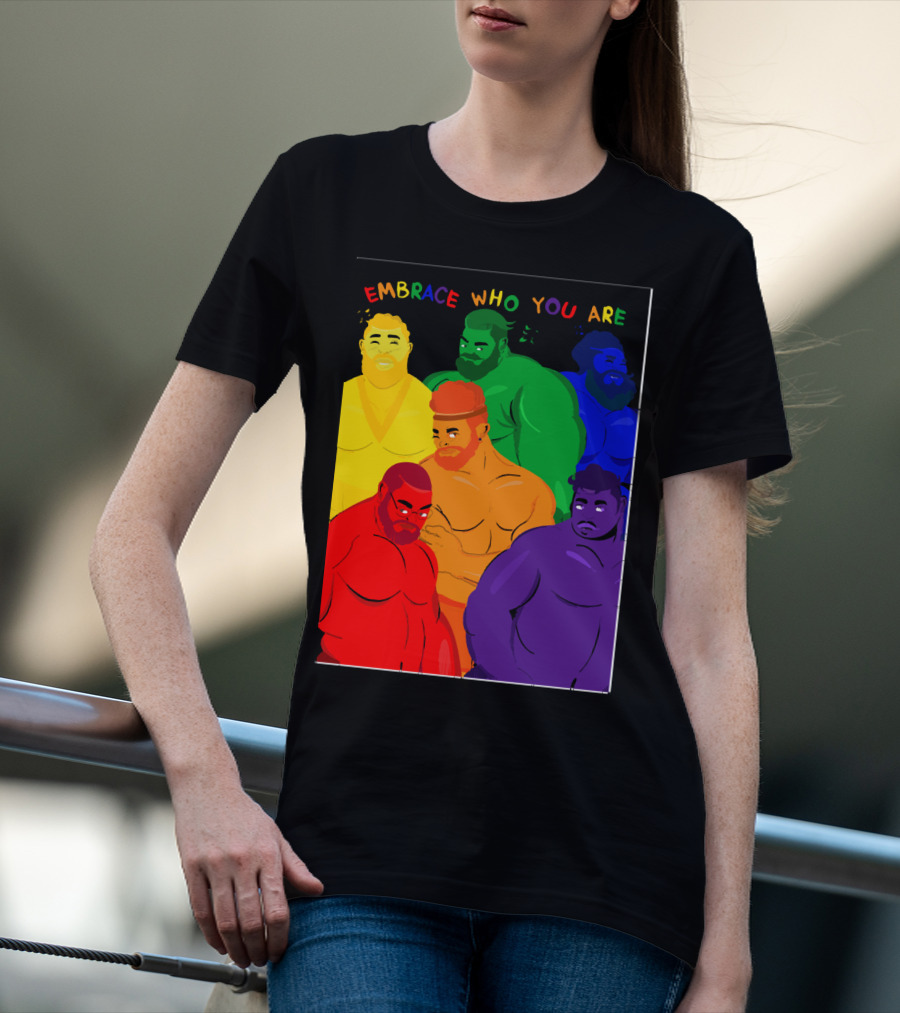 EMBRACE WHO YOU ARE Rainbow Body Diversity T-Shirt