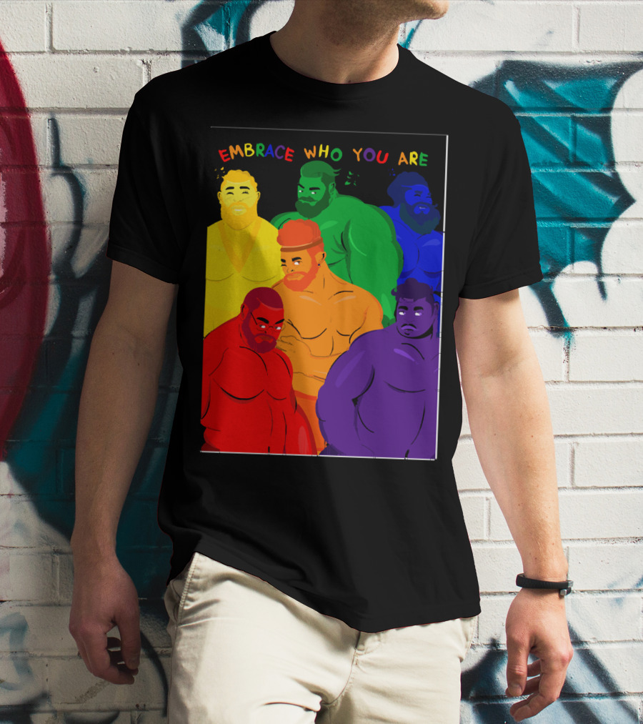 EMBRACE WHO YOU ARE Rainbow Body Diversity T-Shirt