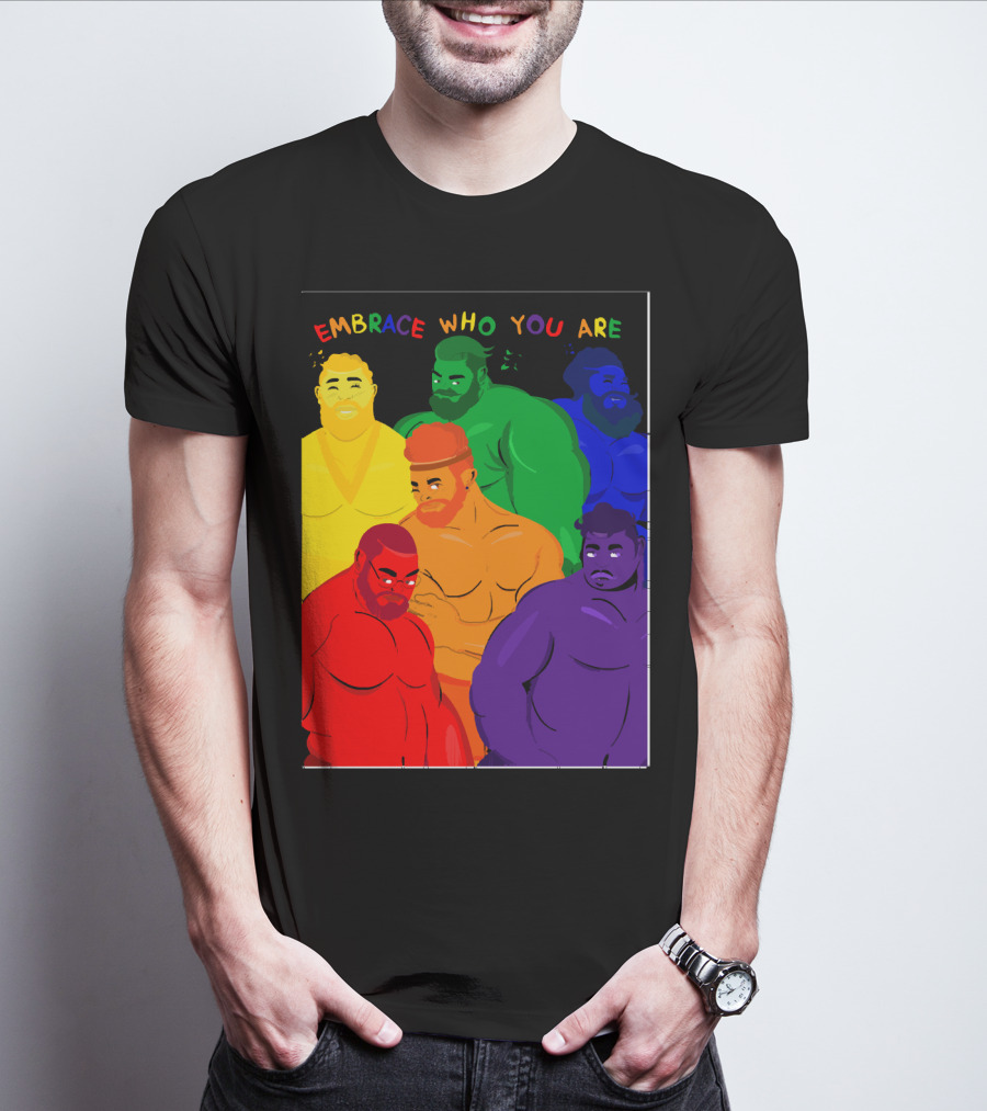 EMBRACE WHO YOU ARE Rainbow Body Diversity T-Shirt