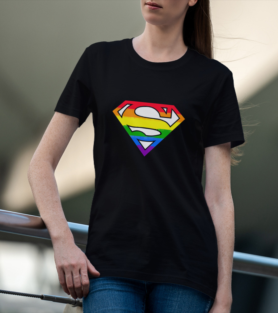 SUPER GAY Rainbow Pride Superman T-Shirt