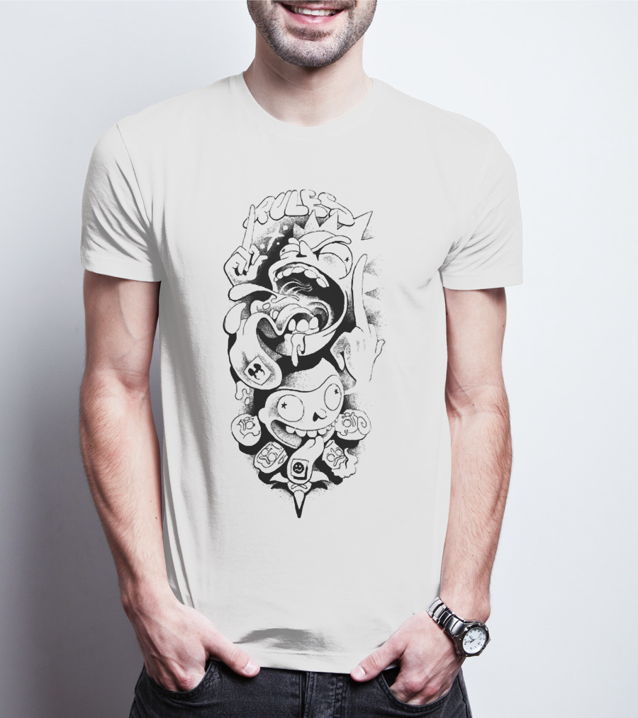 RICK AND MORTY RULES HAND GESTURE T-Shirt