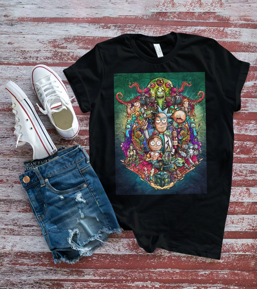 Buckle Up Morty Adventure With Rick And Multiverse Creatures T-Shirt
