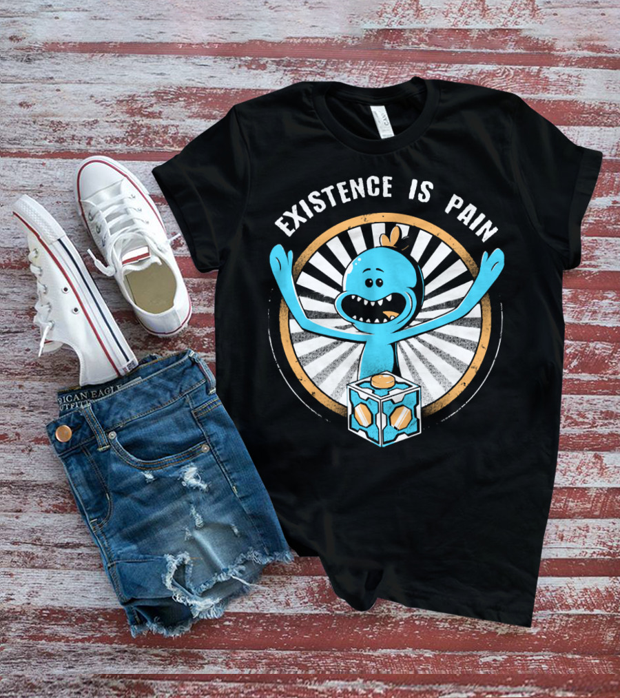 Existence Is Pain Mr. Meeseeks Rick And Morty Cube T-Shirt